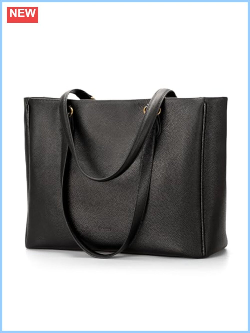 Genuine Leather Tote Bag for Women Laptop Work Purse